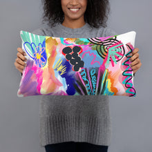 Load image into Gallery viewer, "Erratic Behavior" Contemporary Abstract Art Pillow