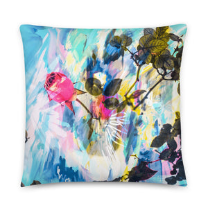 Rise and Shine Rose Pillow