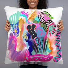 Load image into Gallery viewer, "Erratic Behavior" Contemporary Abstract Art Pillow
