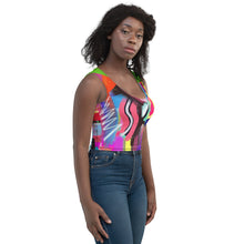Load image into Gallery viewer, Wild and Sassy Color Block Crop Top