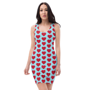 "Blue Skies, Red Hearts" Dress