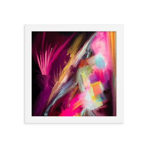 “Neon Moonlight” framed print