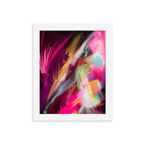 “Neon Moonlight” framed print
