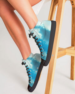 Sky Eye Women's Hightop Canvas Shoe - Black