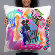 Load image into Gallery viewer, &quot;Erratic Behavior&quot; Contemporary Abstract Art Pillow
