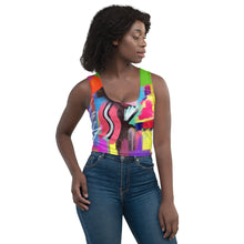 Load image into Gallery viewer, Wild and Sassy Color Block Crop Top
