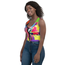 Load image into Gallery viewer, Wild and Sassy Color Block Crop Top
