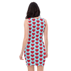 "Blue Skies, Red Hearts" Dress