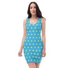Load image into Gallery viewer, Yellow Triangles Color Block Dress
