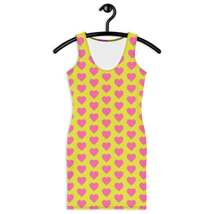 "Young Hearts Run Free" Yellow and Pink Color Block Dress