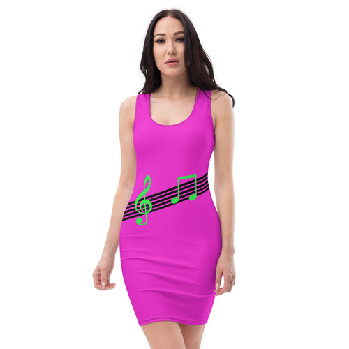 front music notes dress