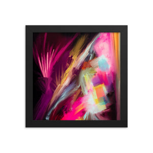 “Neon Moonlight” framed print