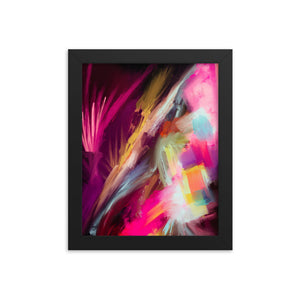 “Neon Moonlight” framed print